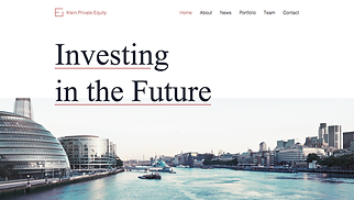 비즈니스 웹 사이트 템플릿 – 투자회사
