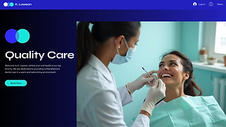 Health & Wellness website templates - Dentist (Energetic)