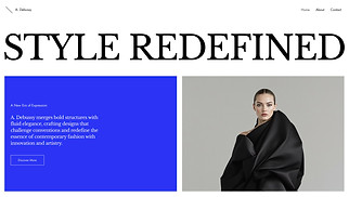 Fashion & Style website templates - Fashion Designer (Minimalist)