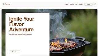 Home & Decor website templates - BBQ Grill Store (Rustic)