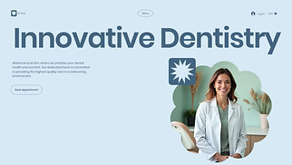 Health & Wellness website templates - Dentist (Clean)