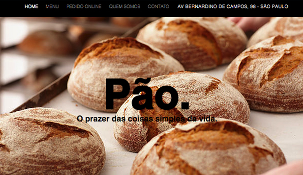 Templates de Restaurantes e Comida - Loja e Entrega de Pão