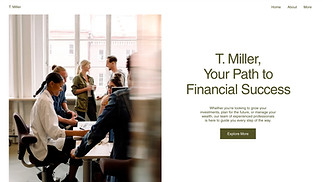 Finance website templates - Financial Consulting Firm (Sleek)