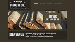 Templates de sites web Travaux et rénovations - Société de rénovation