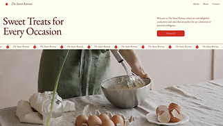 Cafe & Bakery website templates - Bakery (Playful)