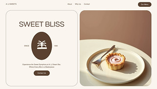 Restaurants & Food website templates - Dessert Bar (Clean)