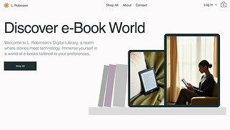 Books & Publishers website templates - eBook Store (Contemporary)