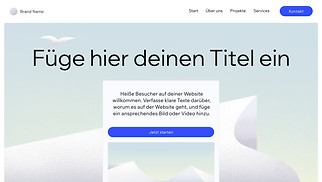 Alle t Website-Vorlagen - Einseiter-Layout