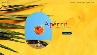 Templates de sites web Tous - Livraison de cocktails 