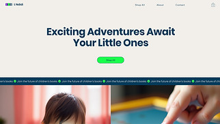 eCommerce website templates - eBook Children's Bookstore (Playful)