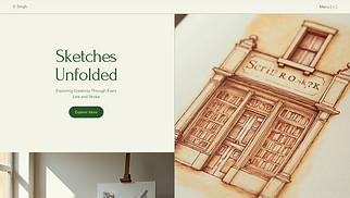Design website templates - Sketching Portfolio (Fresh)