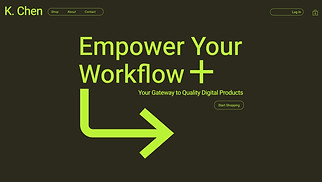 eCommerce website templates - Online Digital Products Store (Vibrant)