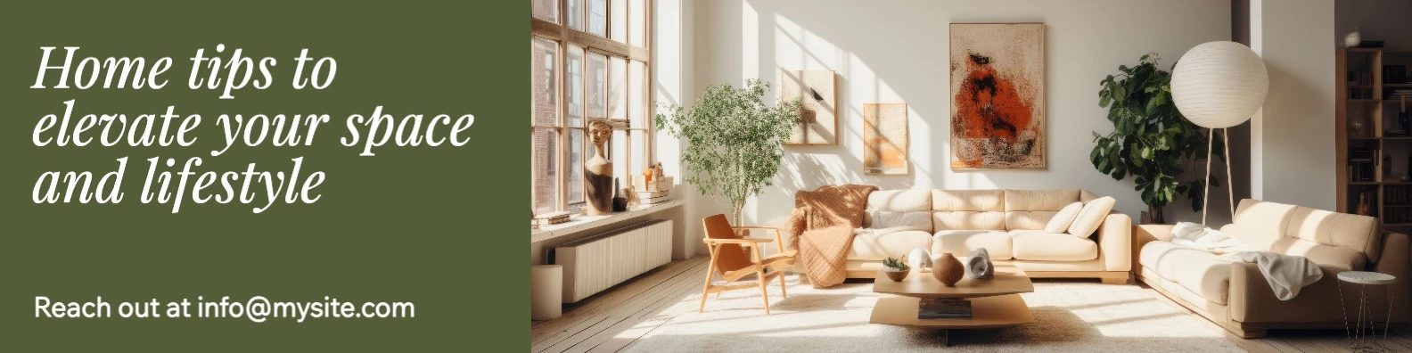 Organic Clean Home & Lifestyle LinkedIn Banner