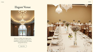 Event Production website templates - Ballroom (Glamorous)