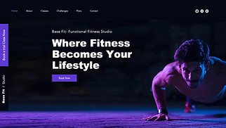 運動與體適能網站範本- 健身工作室