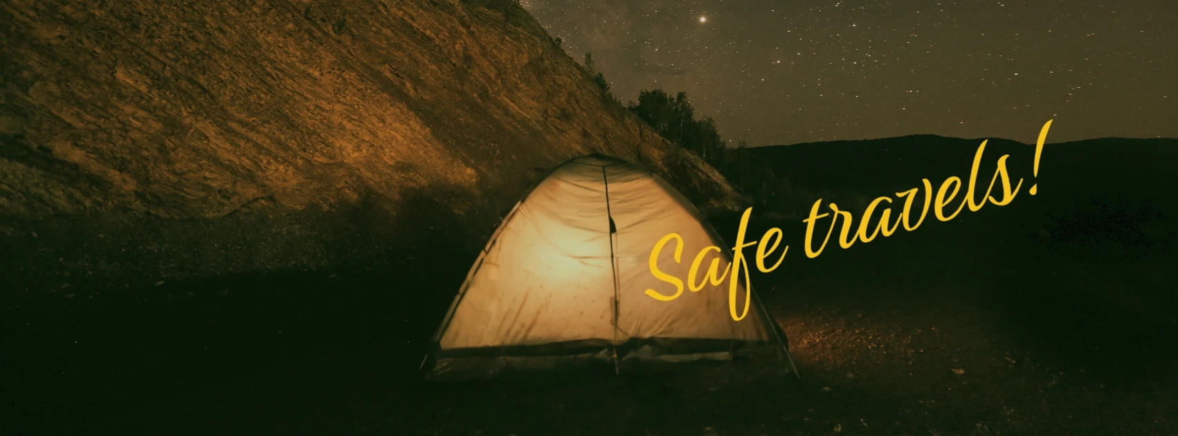 Simple Dark Travel & Hospitality Facebook Cover