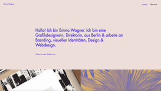 Portfolio Website-Vorlagen - Artdirektor/in