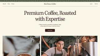 Food & Drinks website templates - Coffee Manufacturer (Brown)