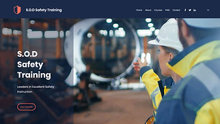 Classes & Courses website templates - Safety Training Company
