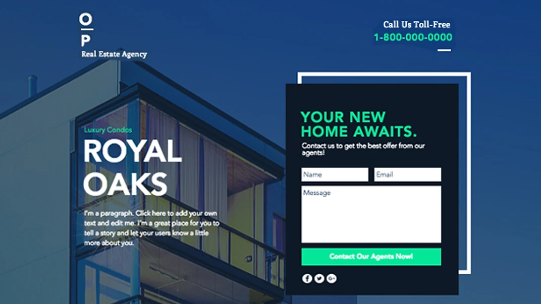 Real Estate Landing Page