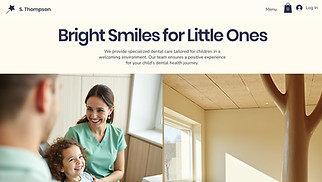 Health & Wellness website templates - Pediatric Dentist (Playful)