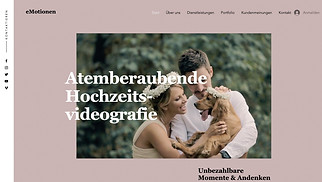 Event & Porträt Website-Vorlagen - Hochzeits-Videograf/in
