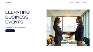 Events website templates - Conference Production Company (Efficient)