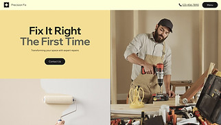  website templates - Handyman Contractor (Modern)