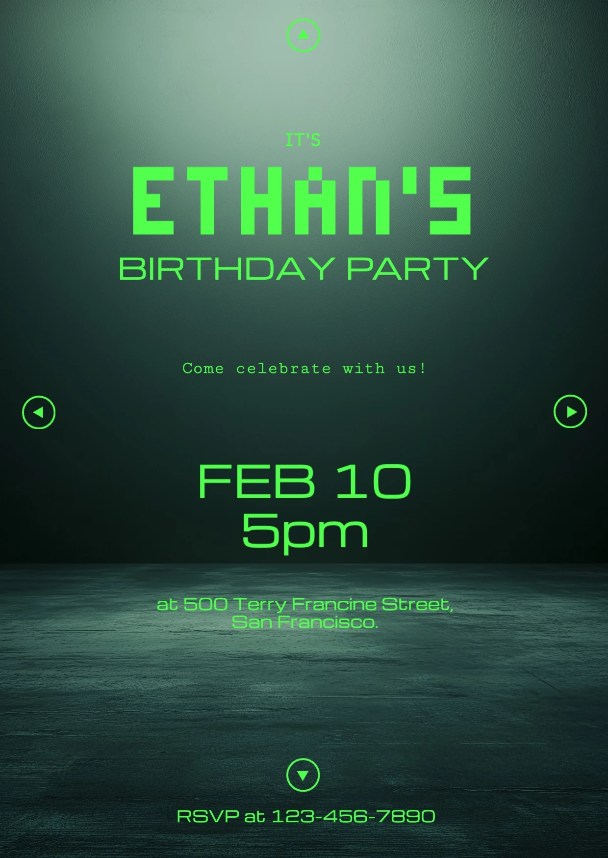 Tech Sleek  Birthday Invitation