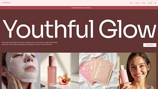 Beauty & Wellness website templates - K-Beauty Store (Playful)