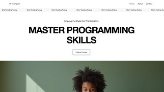 Technology & Apps website templates - Coding School (Sleek)