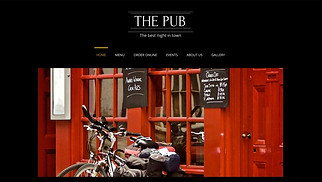 Mẫu trang web Bar và Club - Thanh
