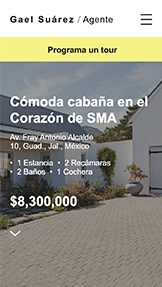 Negocios plantillas web – Landing page de bienes raíces