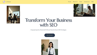 Marketing & Advertising website templates - SEO Marketing Agency (Vibrant)