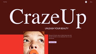 Beauty & Wellness website templates - Makeup Manufacturer (Playful)