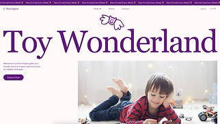 eCommerce website templates - Online Toy Store (Cute)