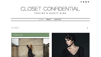 Template Abbigliamento per siti web - Fashion blog
