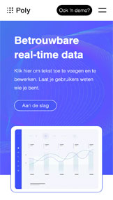 Bedrijven website templates - Introductiepagina app