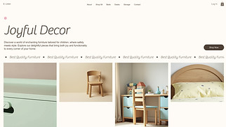 Home & Decor website templates - Online Children's Furniture Store (Playful)