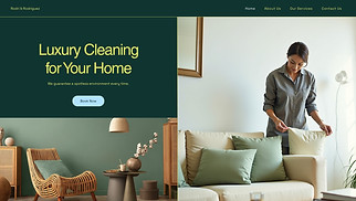 Industrial website templates - Cleaning Company (Modern)