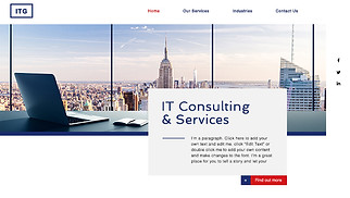 İşletme site şablonları - IT Hizmetleri Şirketi