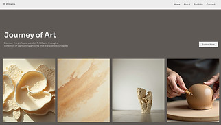 Design website templates - Artist Portfolio (Modern)