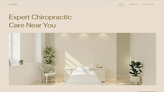 Health website templates - Chiropractic Clinic (Pastel)