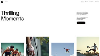 Travel & Documentary website templates - Sports Photographer (Energetic)