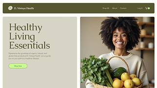 eCommerce website templates - Health Food Store (Natural)