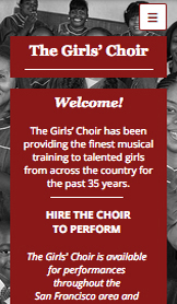 Mẫu trang web Ban nhạc – Hợp xướng