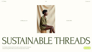 Fashion Design website templates - Clothing Manufacturer (Green)