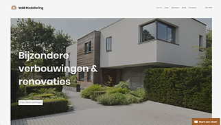 Introductiepagina's website templates - Renovatiebedrijf huizen