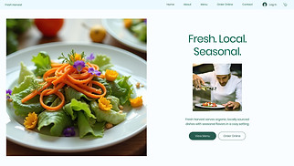Restaurant website templates - Farm to Table Restaurant (Simple)