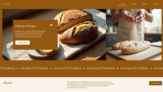 เทมเพลตเว็บไซต์ ทั้งหมด - Boulangerie (Rustic)